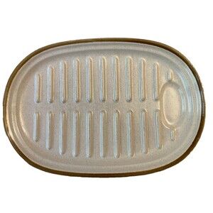 Couture Mikasa Studio Kraft J2000 Oval Meat Roaster Stoneware Pottery Japan